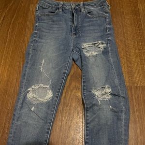 american eagle ripped jeans